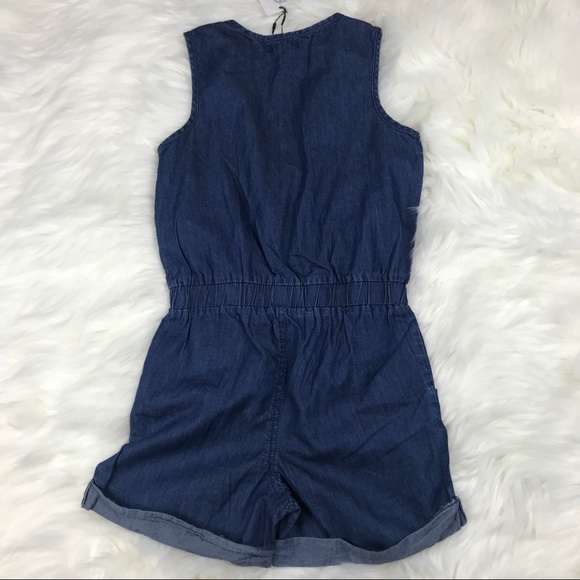 7ForAllMankind | Girl Denim Romper 100% Cotton - Picture 5 of 6